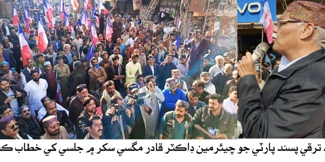 سنڌو درياءِ تي ڪئنالن خلاف ايس ٽي پي جو سکر احتجاجي جلسو، ڊاڪٽر قادرمگسي جو خطاب